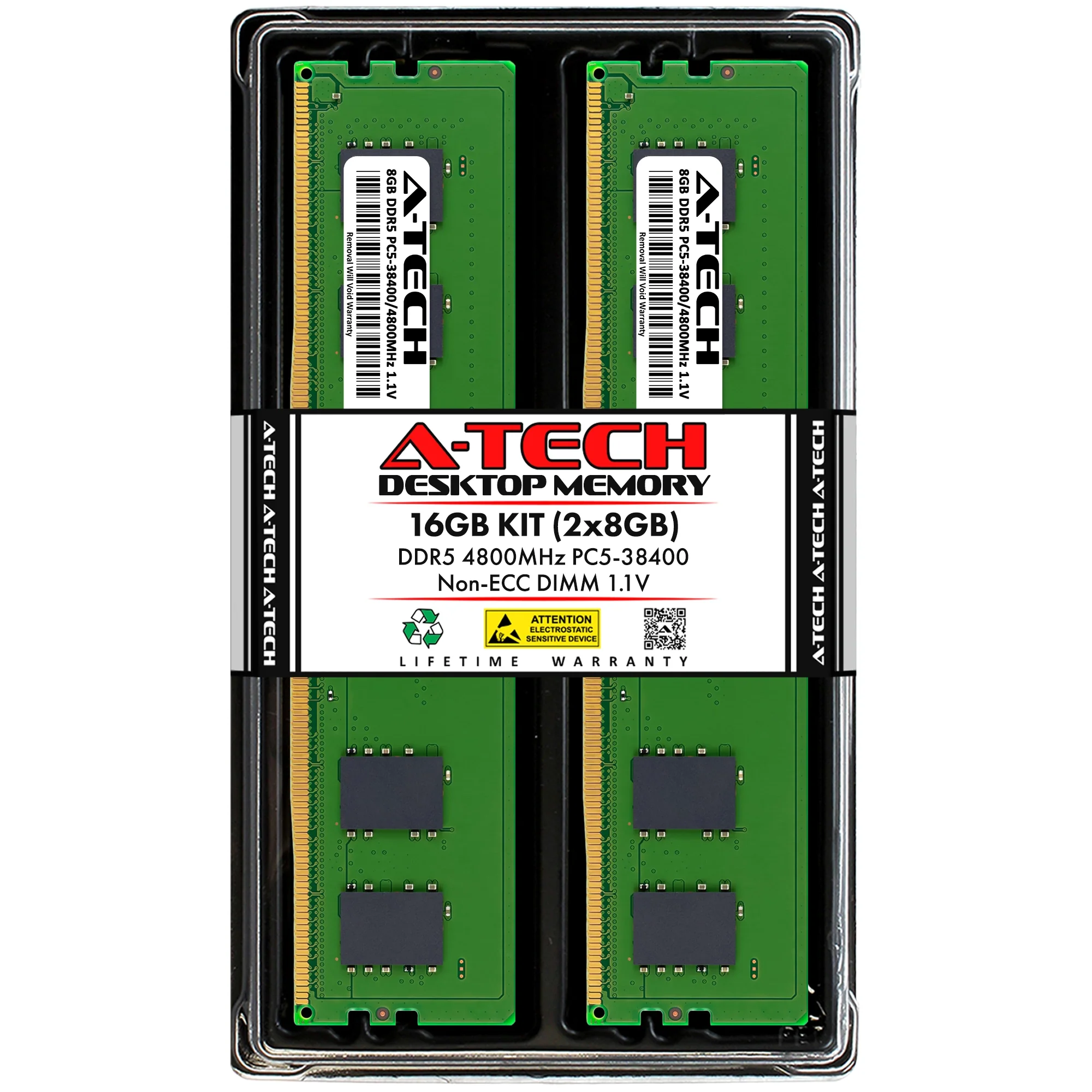 ASRock Rack AM5D4ID-2T/BCM Memory RAM | 16GB Kit (2x8GB) DDR5 4800MHz (PC5-38400) Non-ECC DIMM