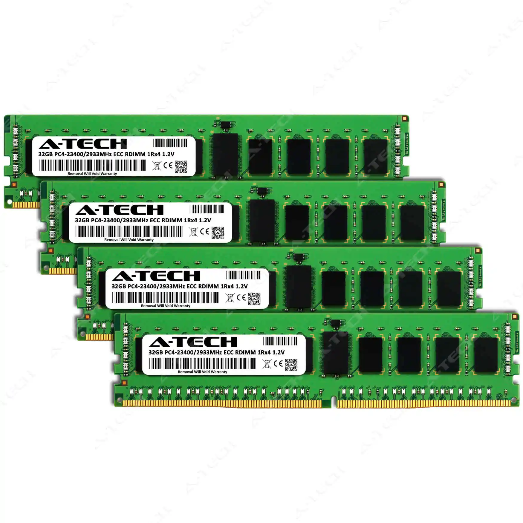 ASRock Rack ROMED8-2T Memory RAM | 128GB Kit (4x32GB) 1Rx4 DDR4 2933MHz (PC4-23400) RDIMM - Image 2