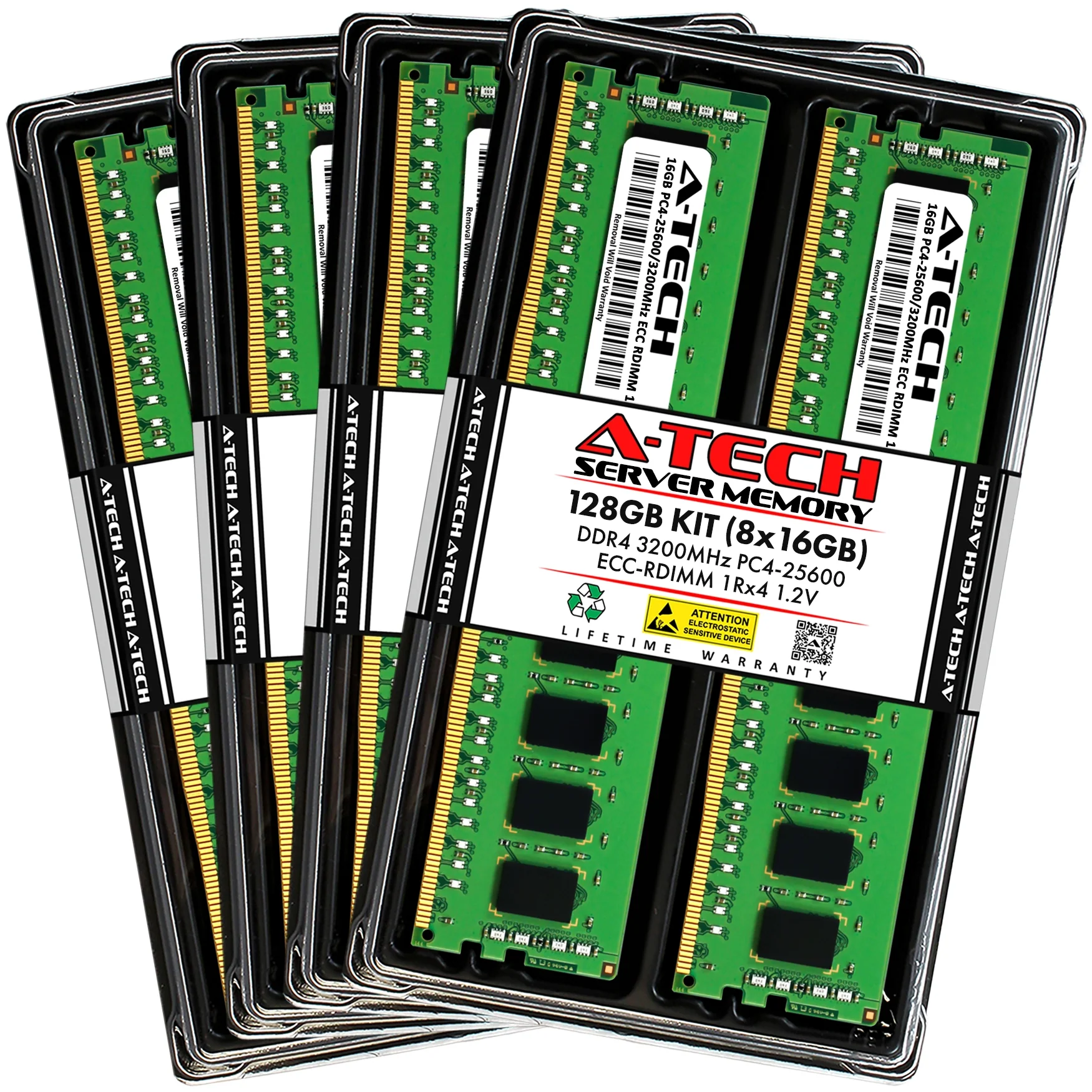 ASRock Rack ROMED8-2T Memory RAM | 128GB Kit (8x16GB) 1Rx4 DDR4 3200MHz (PC4-25600) RDIMM