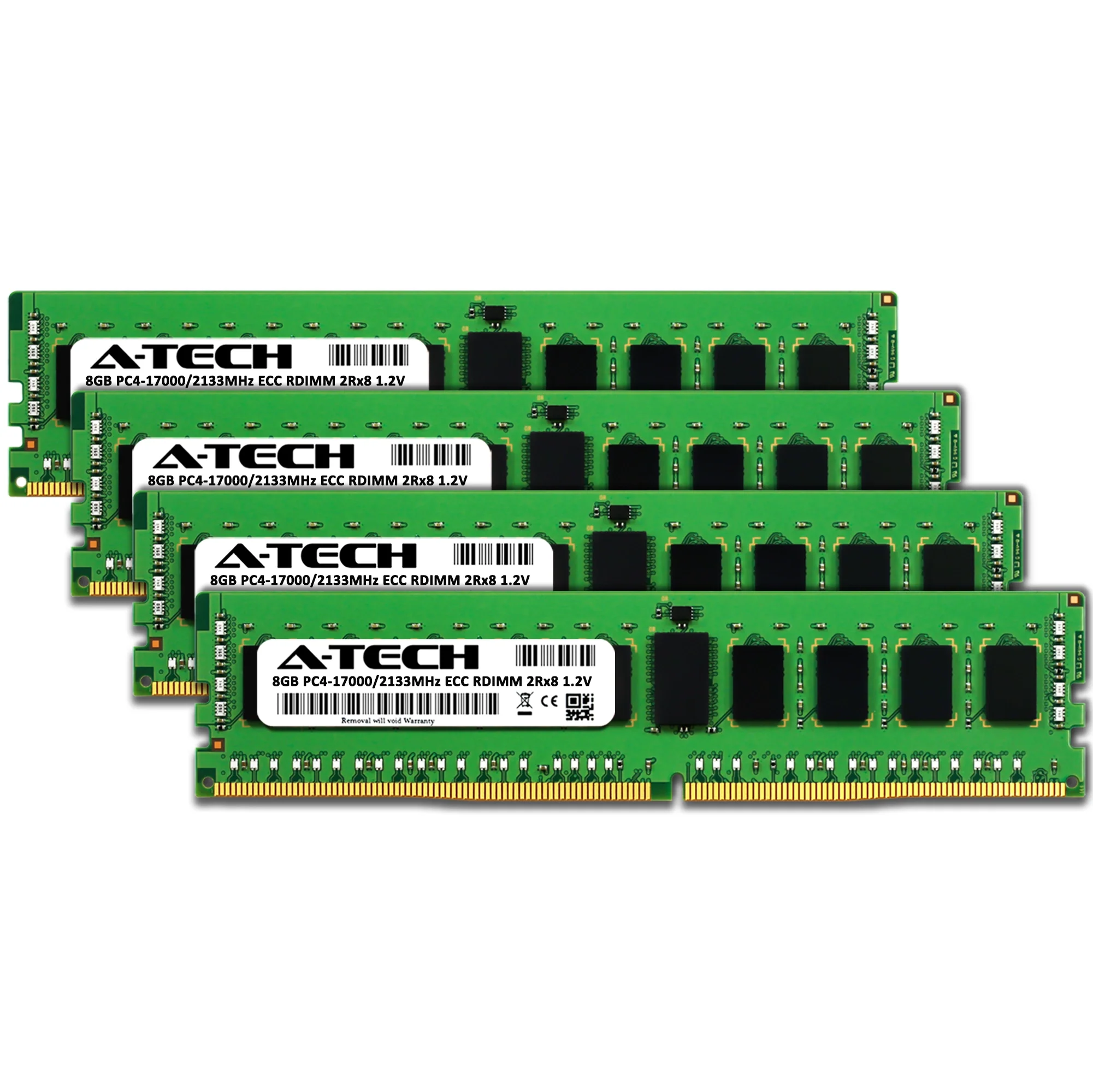 ASRock Rack ROMED8-2T Memory RAM | 32GB Kit (4x8GB) 2Rx8 DDR4 2133MHz (PC4-17000) RDIMM - Image 2