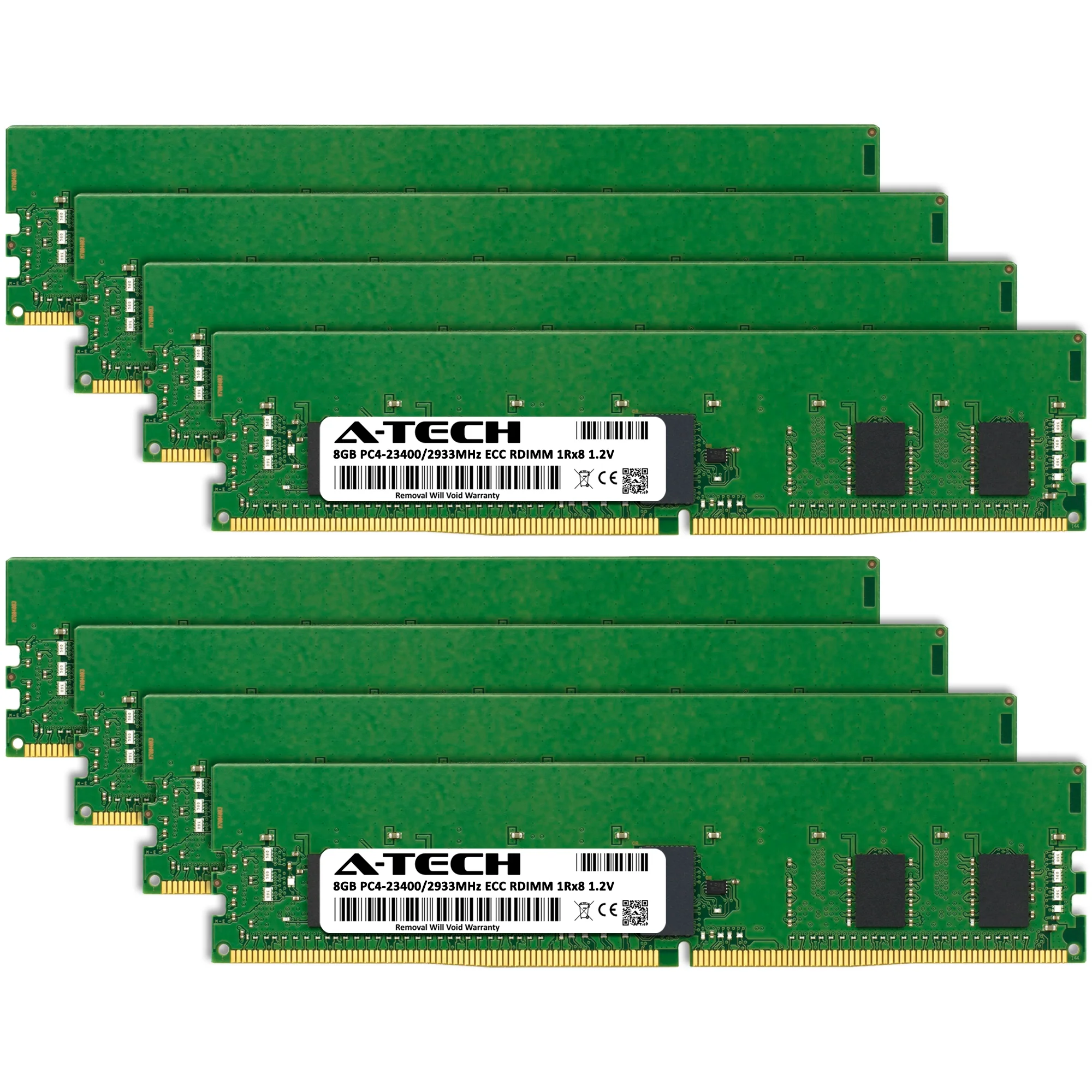 ASRock Rack ROMED8-2T Memory RAM | 64GB Kit (8x8GB) 1Rx8 DDR4 2933MHz (PC4-23400) RDIMM - Image 2