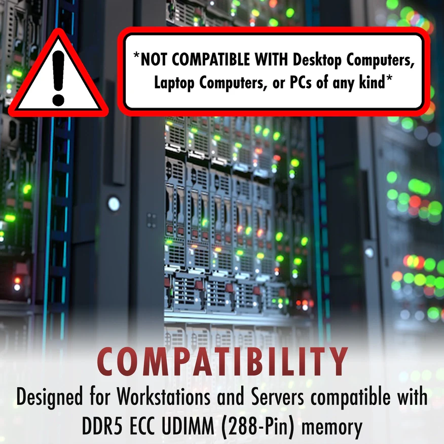 ASRock Rack W680D4U-2L2T/G5 Memory RAM | 16GB 1Rx8 DDR5 4800MHz (PC5-38400) EC4 ECC UDIMM - Image 4