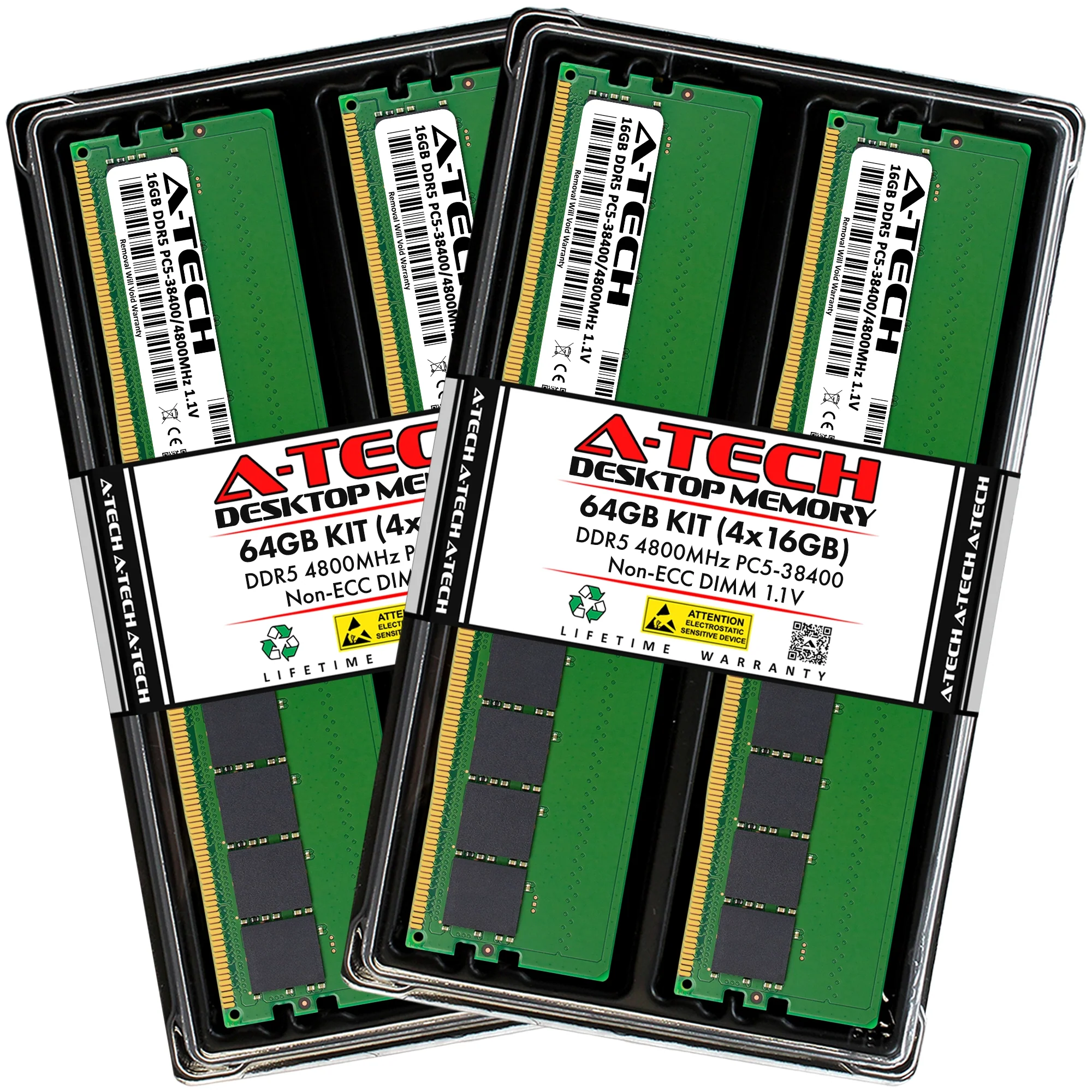 ASRock Rack Z690D4ID-2T Memory RAM | 64GB Kit (4x16GB)  DDR5 4800MHz (PC5-38400) Non-ECC DIMM