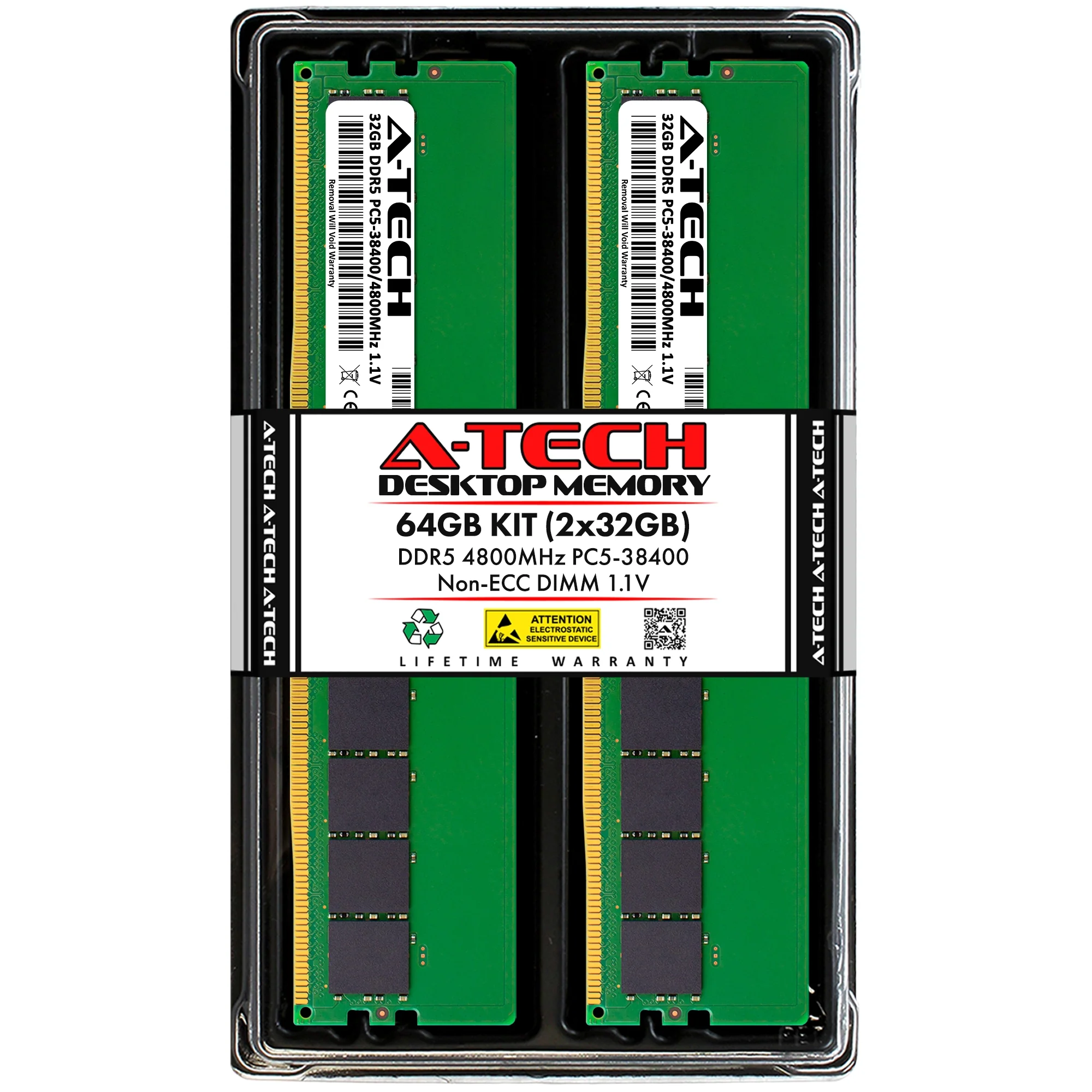 ASRock Rack Z690D4ID-2T/G5/X550 Memory RAM | 64GB Kit (2x32GB)  DDR5 4800MHz (PC5-38400) Non-ECC DIMM