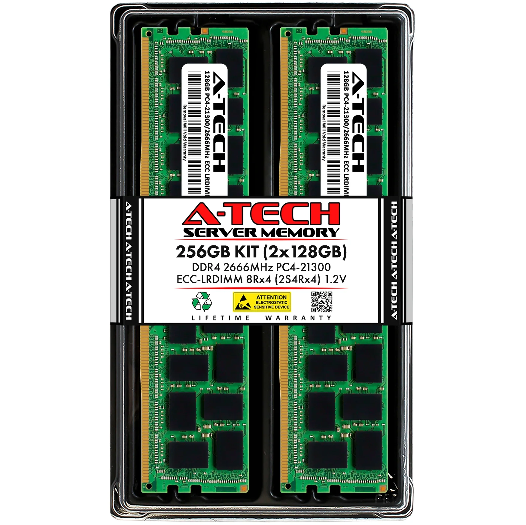 GIGABYTE G291-280 Memory RAM | 256GB Kit (2x128GB) 2S4rx4 DDR4 2666MHz (PC4-21300) LRDIMM