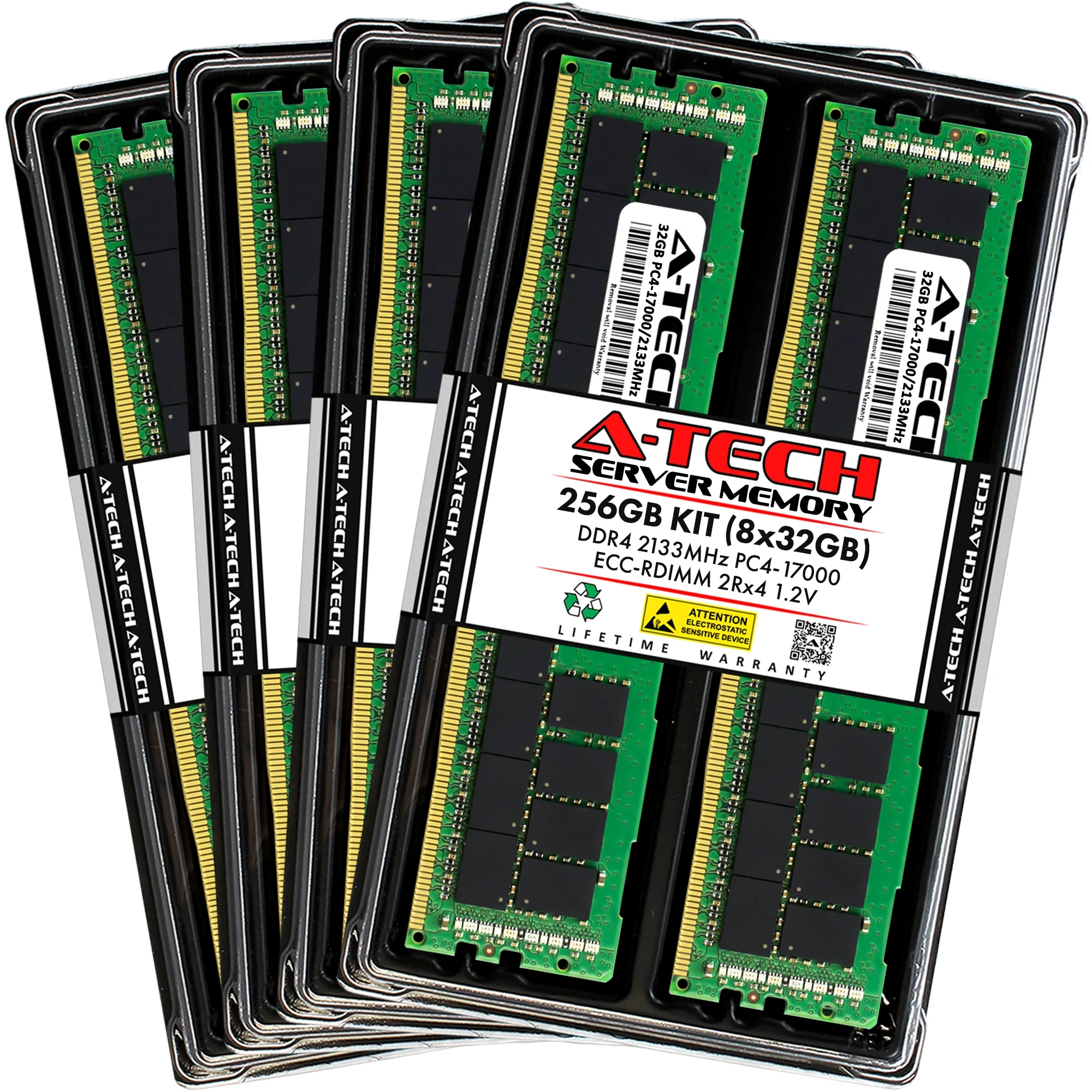 IBM System x x3650 M5 Type 5462 Memory RAM | 256GB Kit (8x32GB) 2Rx4 DDR4 2133MHz (PC4-17000) RDIMM