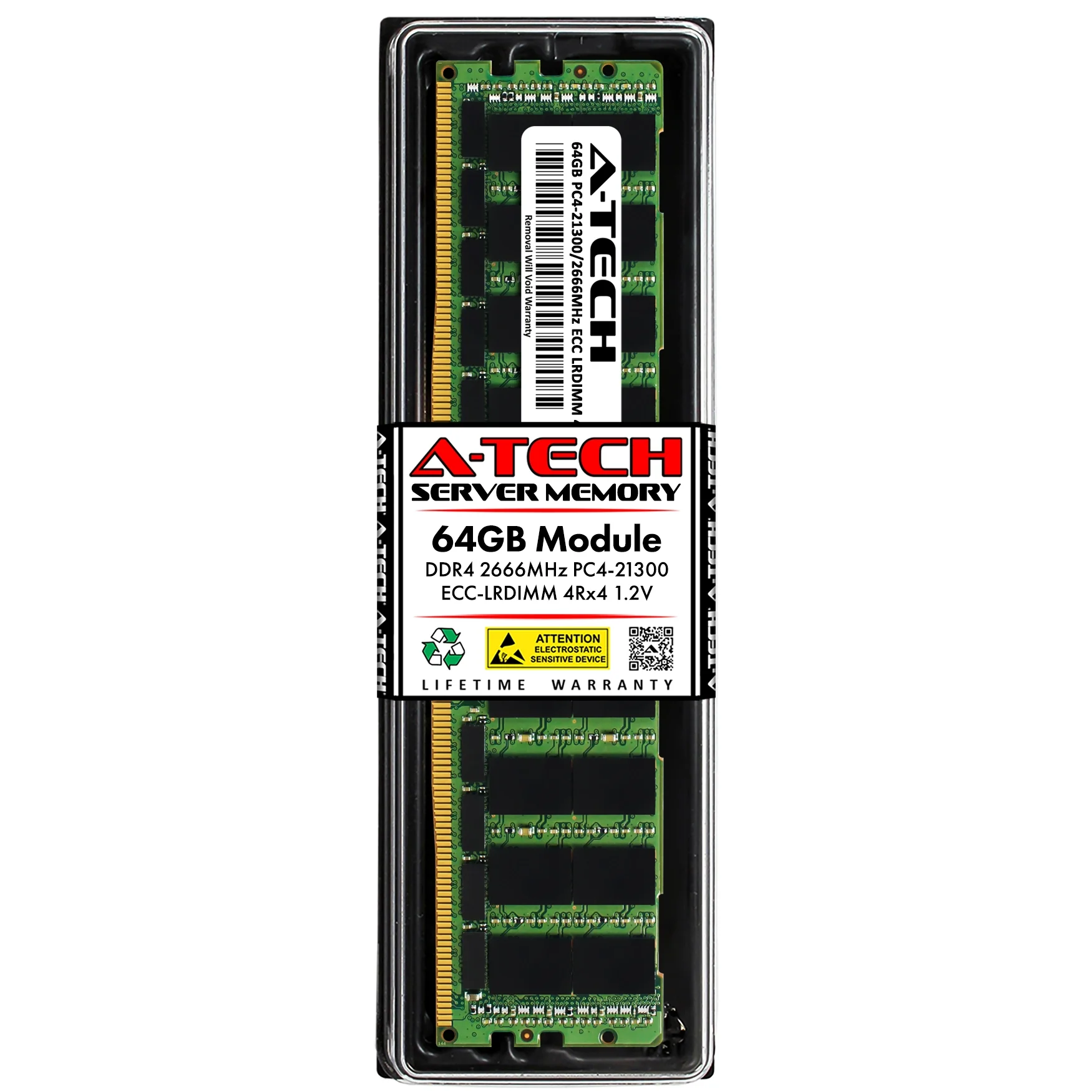 Intel Xeon E5-2630V3 Memory RAM | 64GB 4Rx4 DDR4 2666MHz (PC4-21300) LRDIMM