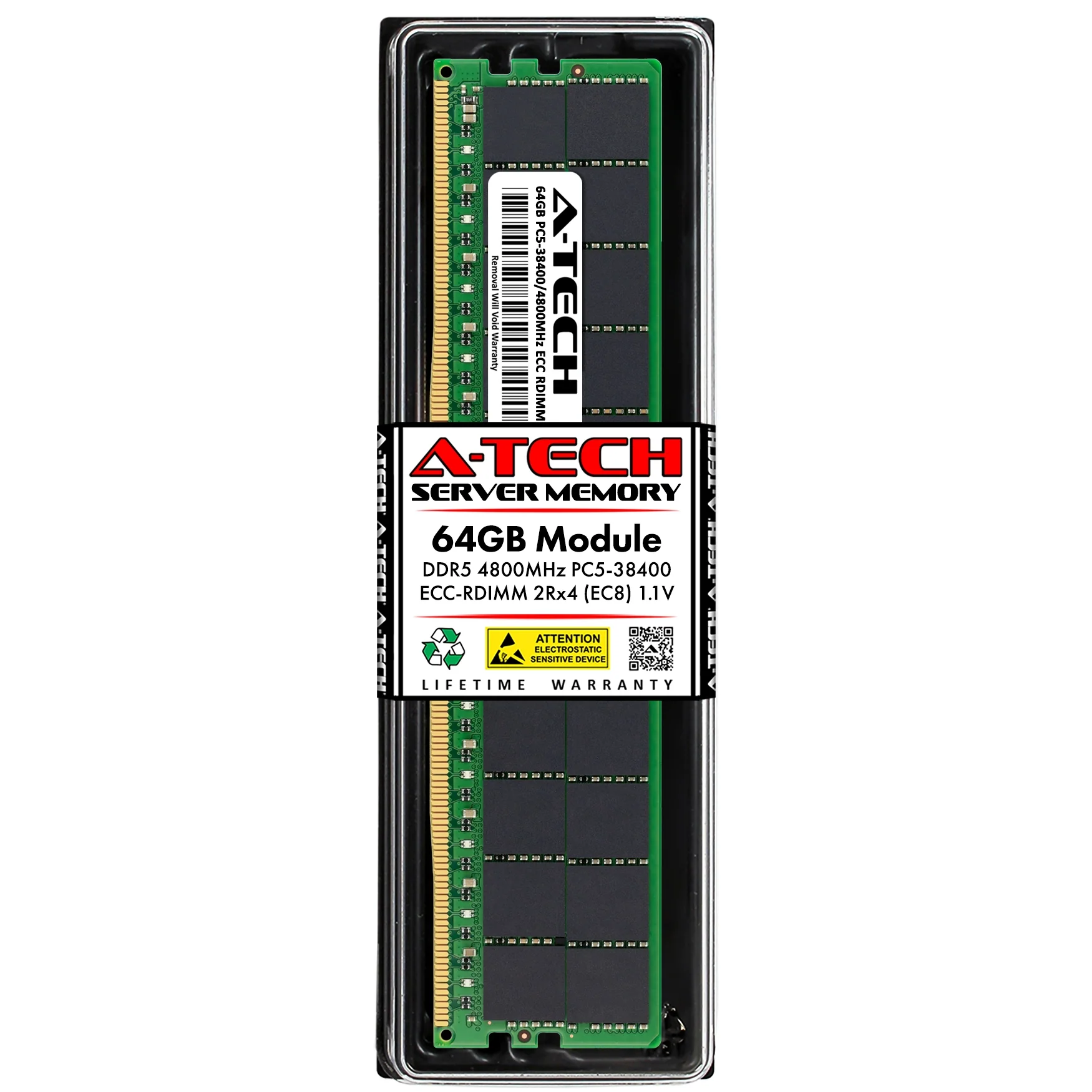 Intel Xeon Platinum 8470N Memory RAM | 64GB 2Rx4 DDR5 4800MHz (PC5-38400) EC8 RDIMM