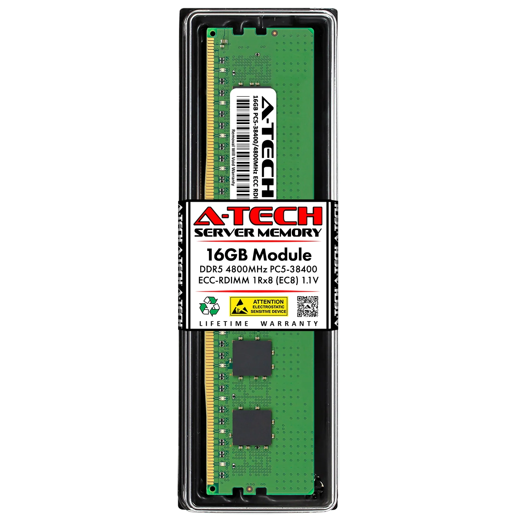 Intel Xeon w5-2455X Memory RAM | 16GB 1Rx8 DDR5 4800MHz (PC5-38400) EC8 RDIMM