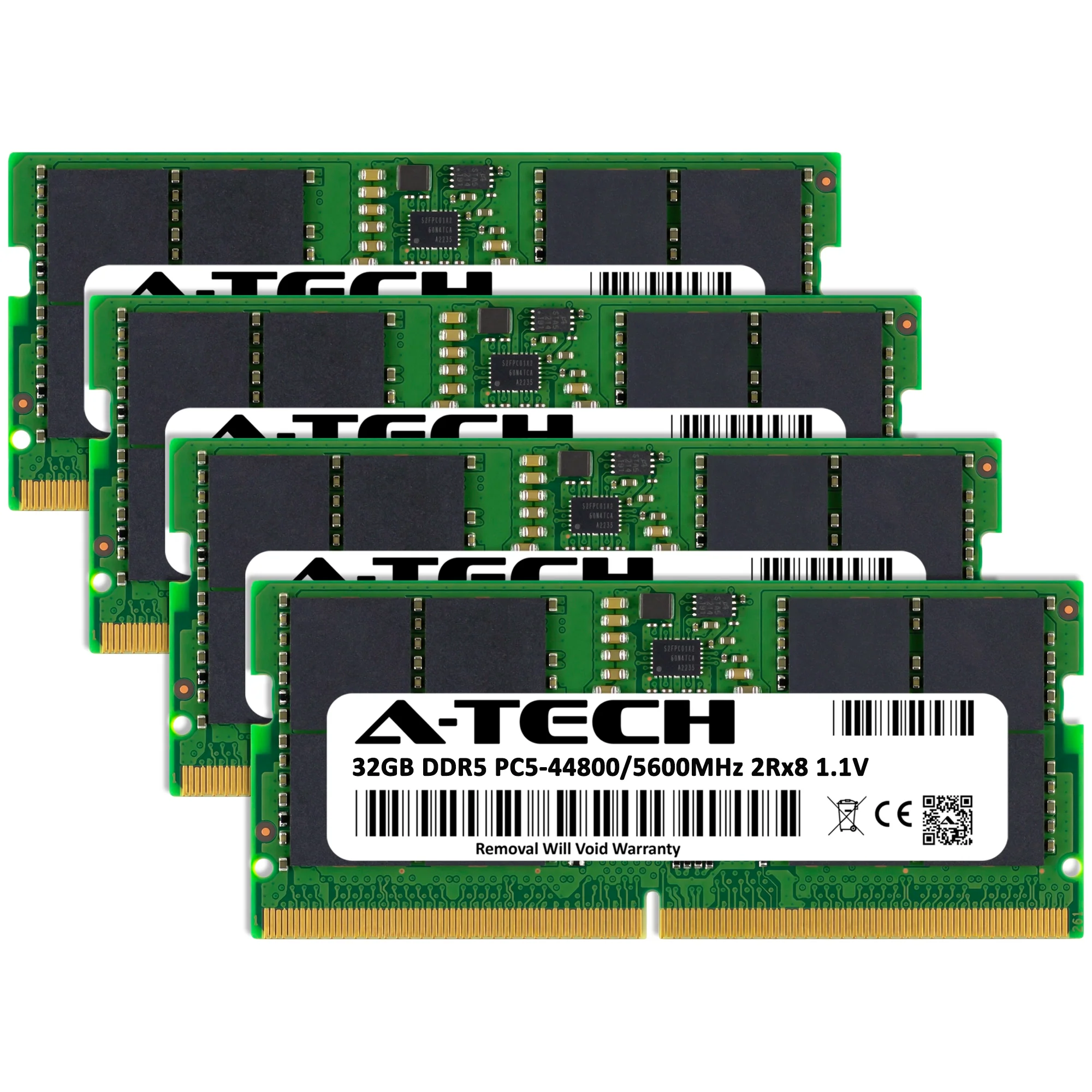 MSI Titan 18 HX A14V Memory RAM | 128GB Kit (4x32GB) 2Rx8 DDR5 5600MHz (PC5-44800) SODIMM - Image 2