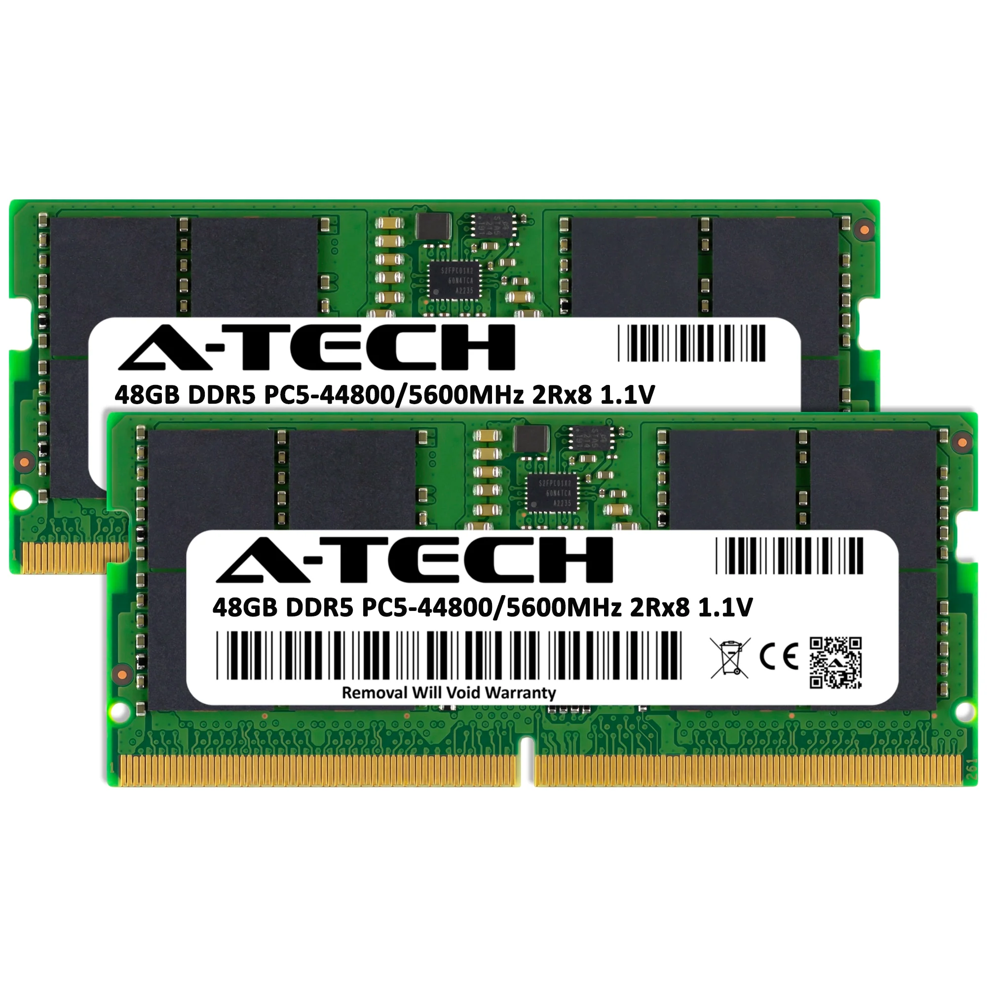 MSI Vector 16 HX A14VIG Memory RAM | 96GB Kit (2x48GB) 2Rx8 DDR5 5600MHz (PC5-44800) SODIMM - Image 2