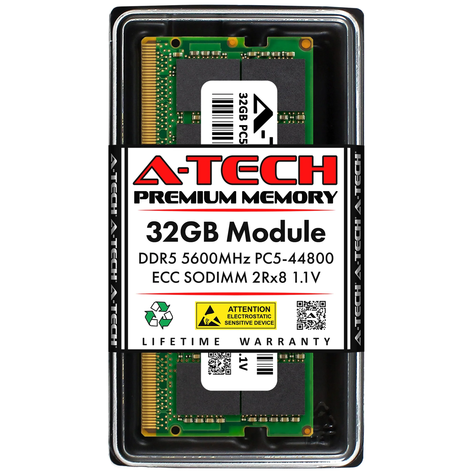 Micron MTC16C2085S1SC56BD1 Equivalent 32GB PC5-44800 ECC SODIMM Memory RAM