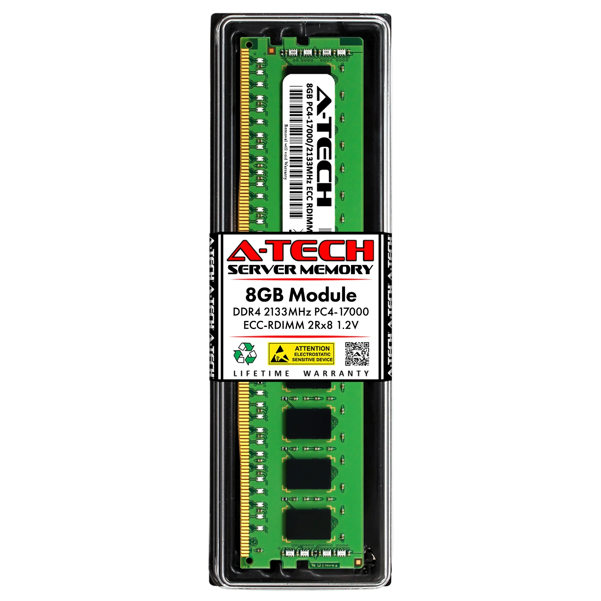 QNAP ES2486dc-2142IT-128G Memory RAM | 8GB 2Rx8 DDR4 2133MHz (PC4-17000) RDIMM