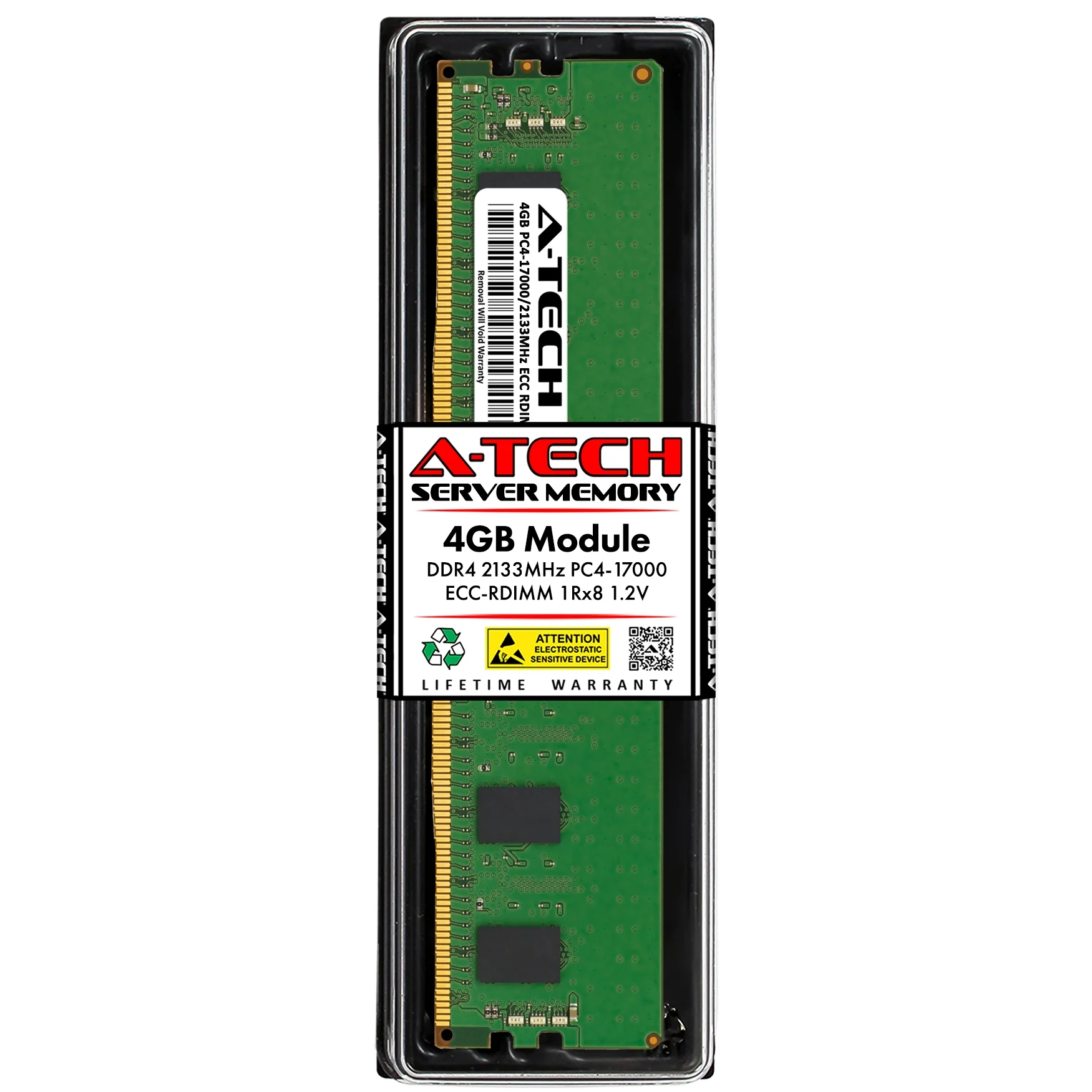 QNAP ES2486dc-2142IT-96G Memory RAM | 4GB 1Rx8 DDR4 2133MHz (PC4-17000) RDIMM