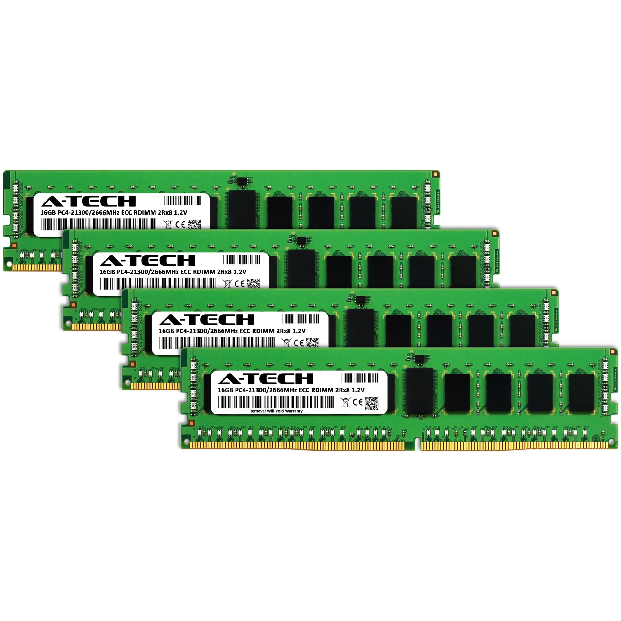 QNAP TDS-h2489FU-4314-1TB Memory RAM | 64GB Kit (4x16GB) 2Rx8 DDR4 2666MHz (PC4-21300) RDIMM - Image 2
