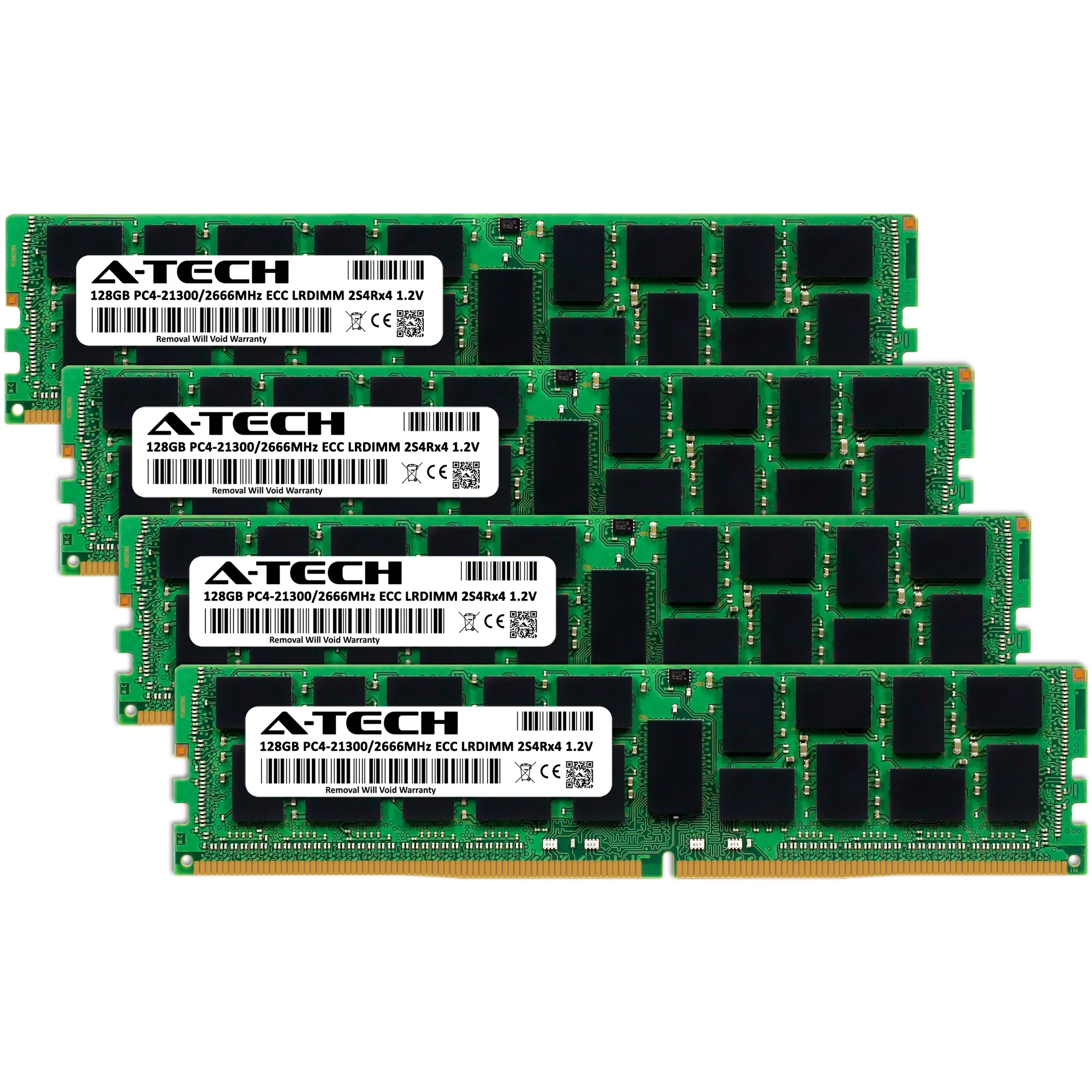 QNAP TDS-h2489FU-4314-256G Memory RAM | 512GB Kit (4x128GB) 2S4rx4 DDR4 2666MHz (PC4-21300) LRDIMM - Image 2
