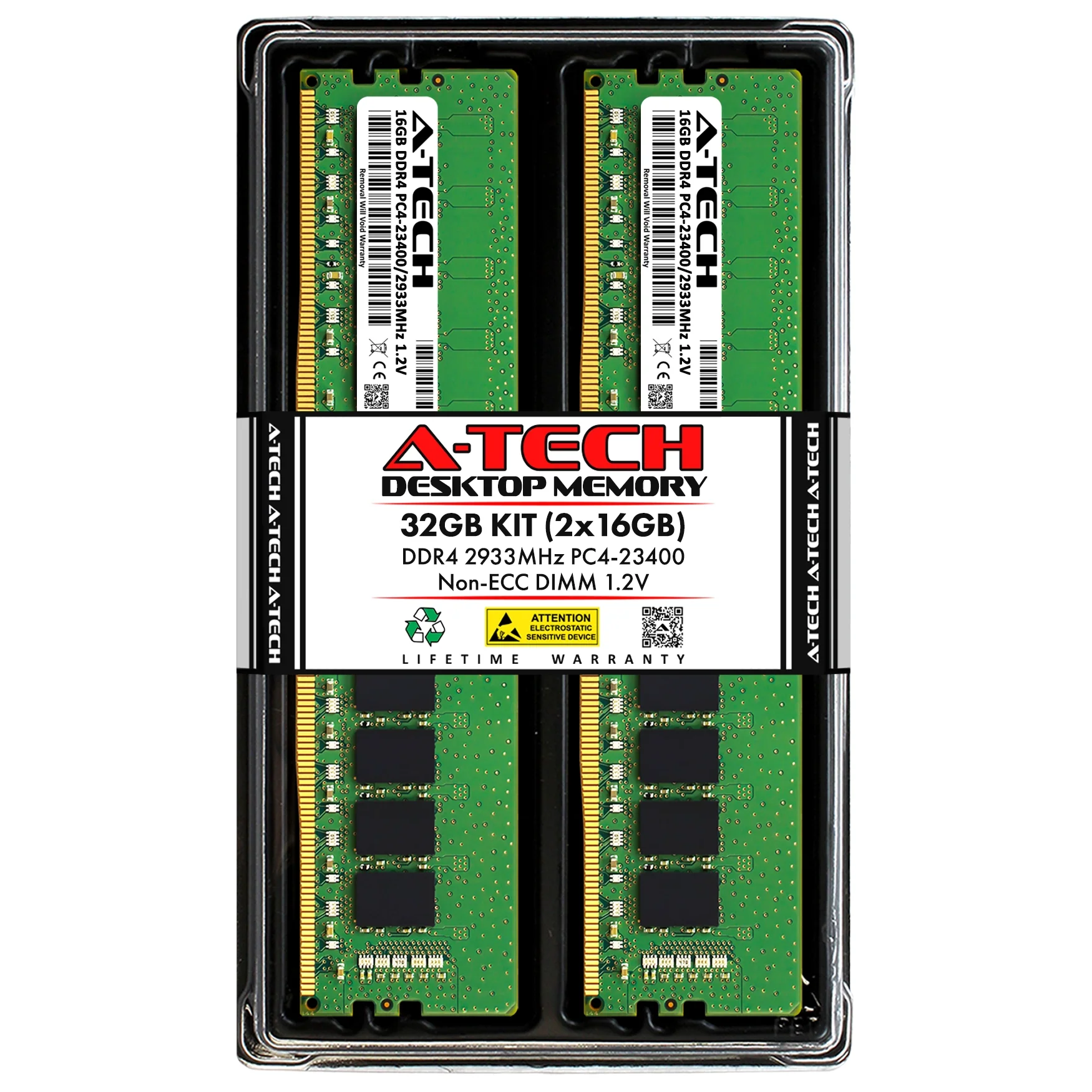 QNAP TS-1655-8G Memory RAM | 32GB Kit (2x16GB)  DDR4 2933MHz (PC4-23400) Non-ECC DIMM