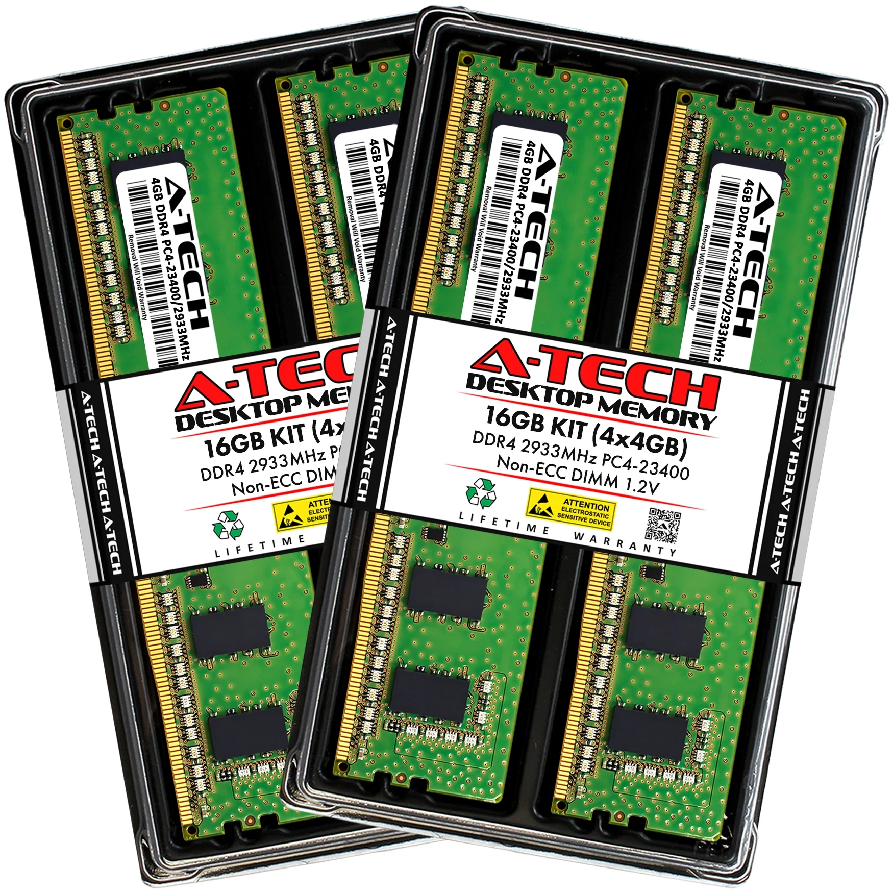 QNAP TS-855X-8G Memory RAM | 16GB Kit (4x4GB)  DDR4 2933MHz (PC4-23400) Non-ECC DIMM
