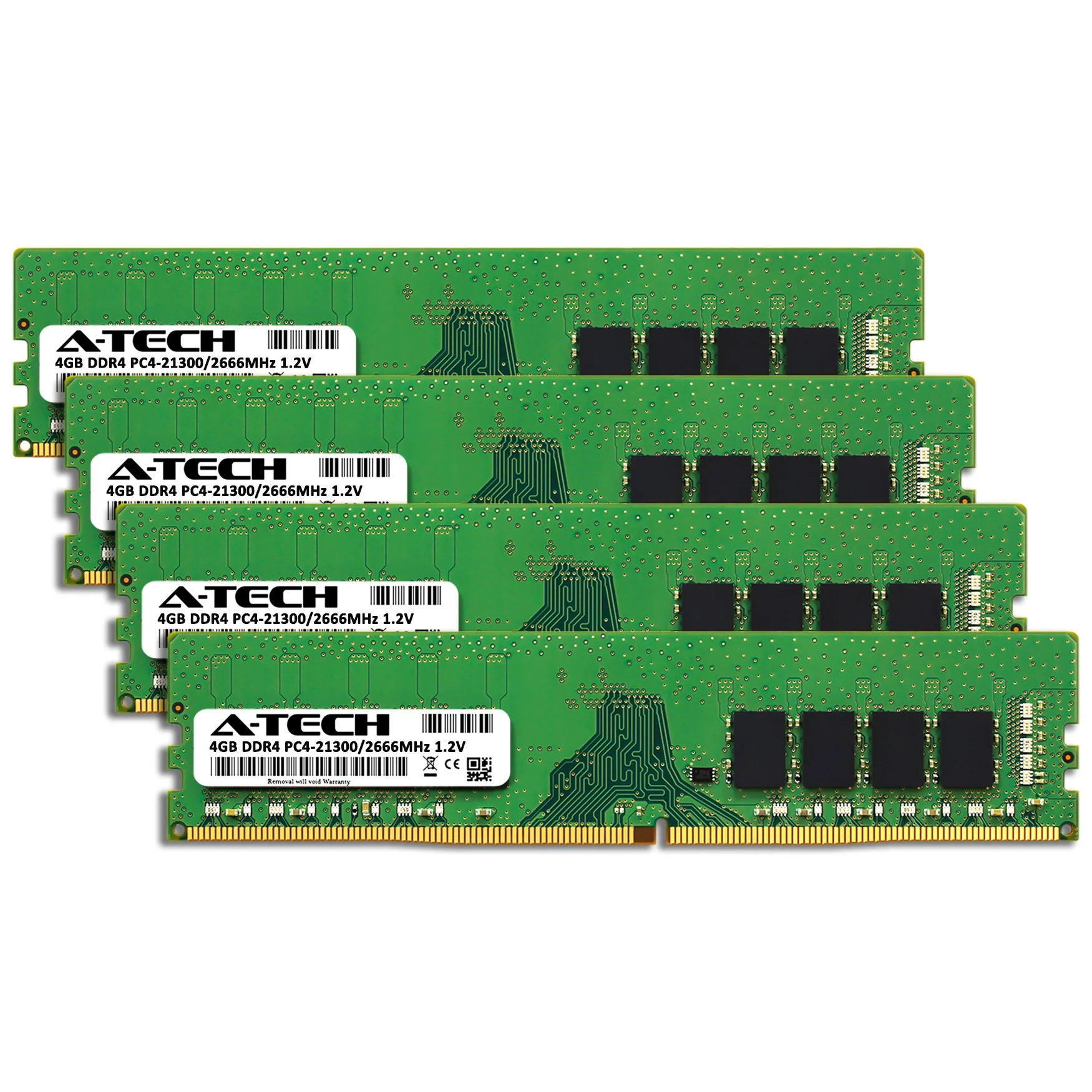 QNAP TS-877XU-RP-2600-32G Memory RAM | 16GB Kit (4x4GB)  DDR4 2666MHz (PC4-21300) Non-ECC DIMM - Image 2