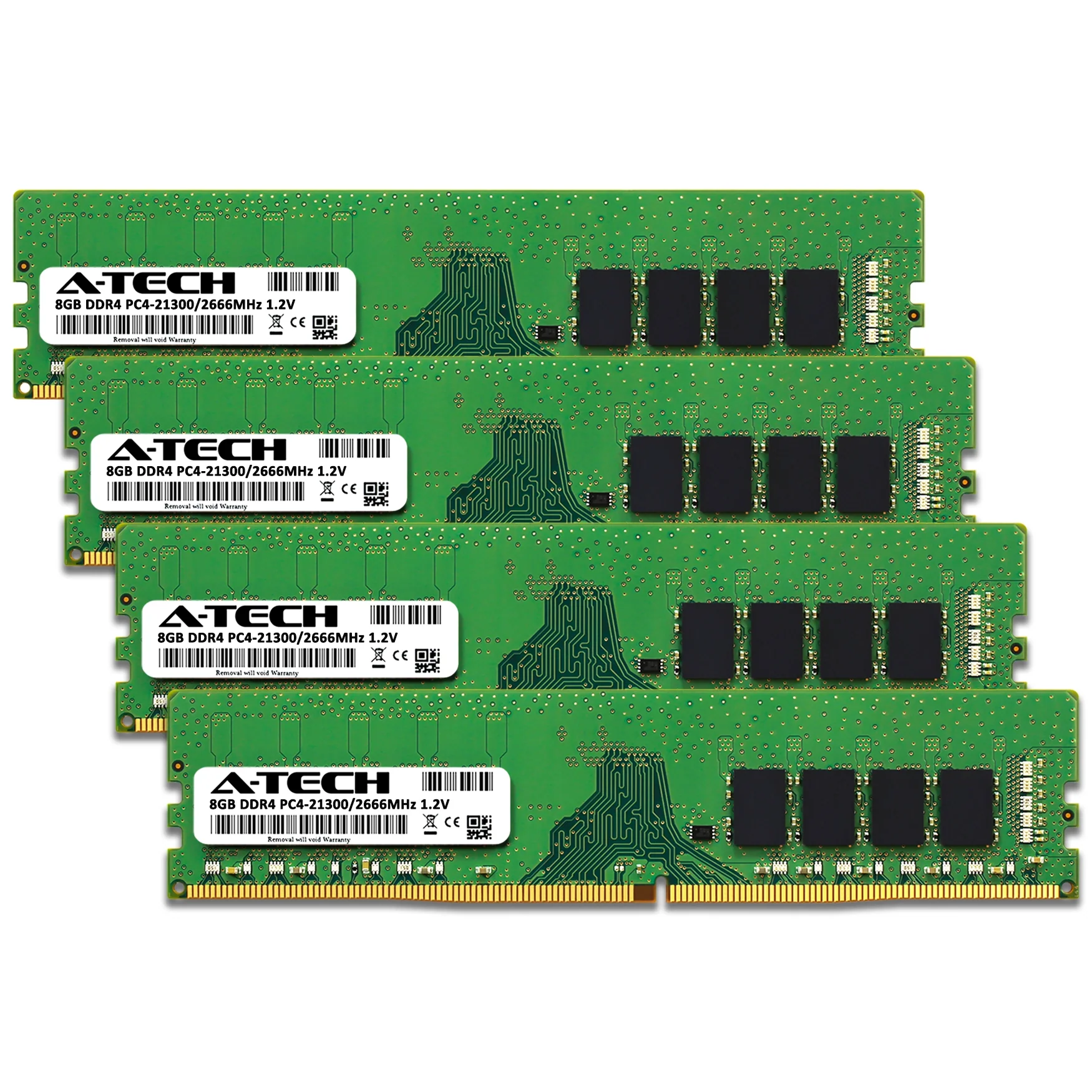 QNAP TS-877XU-RP-2600-64G Memory RAM | 32GB Kit (4x8GB)  DDR4 2666MHz (PC4-21300) Non-ECC DIMM - Image 2