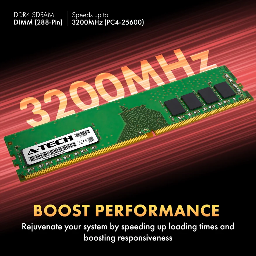 QNAP TS-h1277XU-RP-3700X-128G Memory RAM | 32GB 2Rx8 DDR4 3200MHz (PC4-25600) Non-ECC DIMM - Image 4