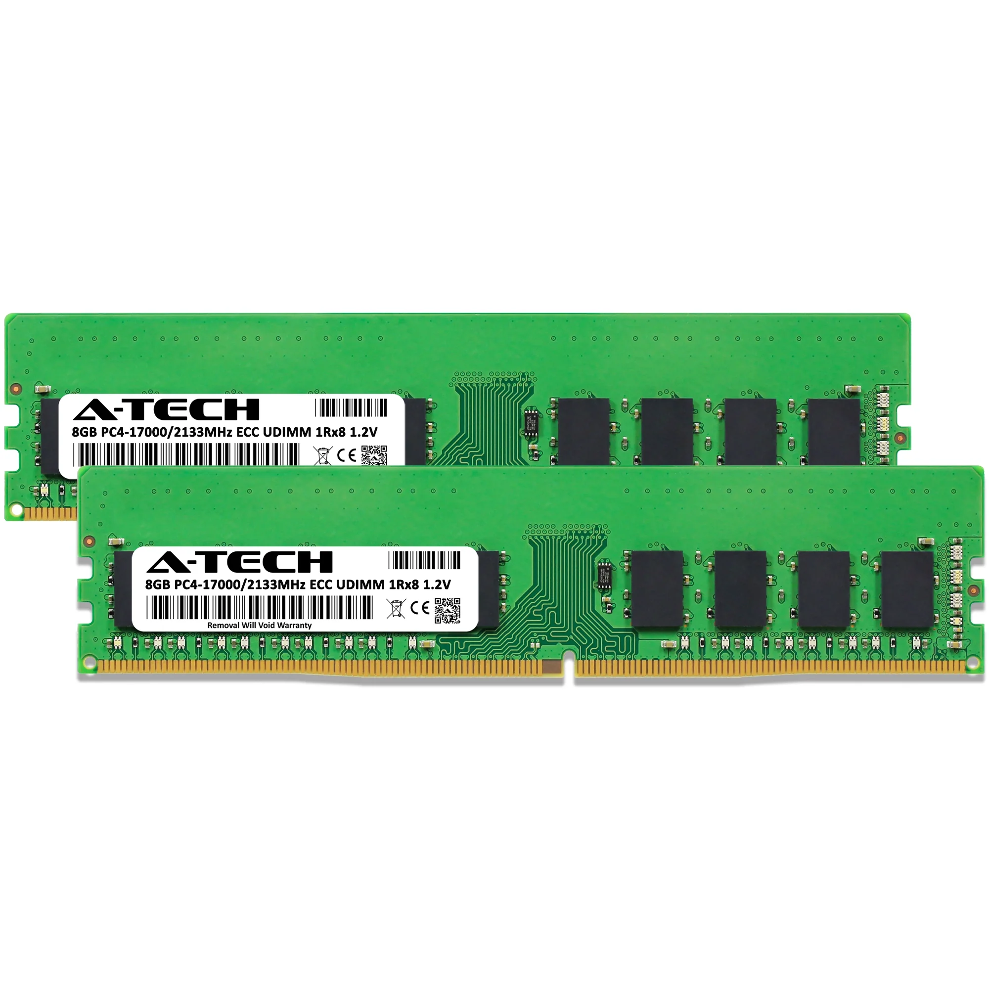 QNAP TS-h1886XU-RP-R2-D1622-32G Memory RAM | 16GB Kit (2x8GB) 1Rx8 DDR4 2133MHz (PC4-17000) ECC UDIMM - Image 2