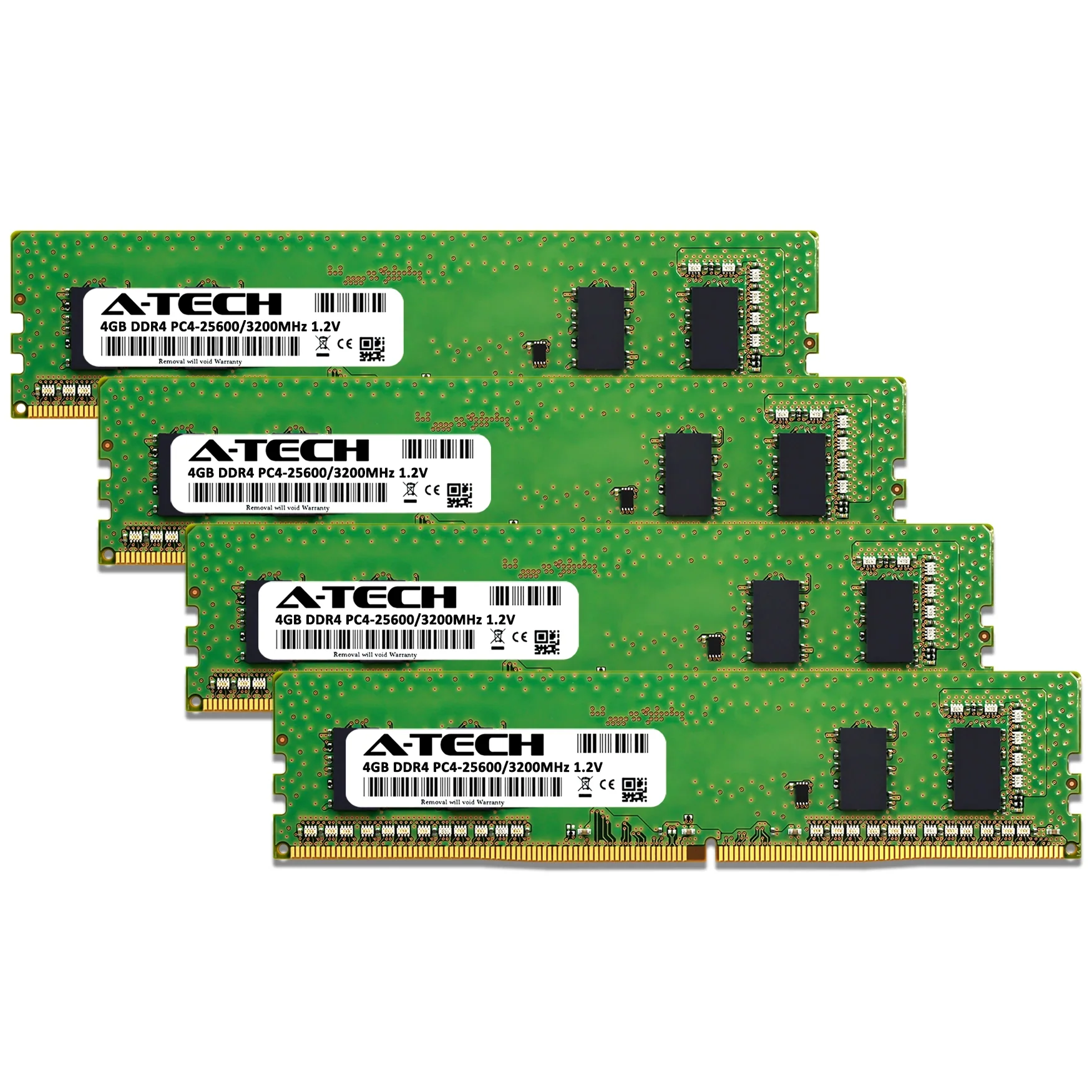 QNAP TS-h2477XU-RP-3700X-32G Memory RAM | 16GB Kit (4x4GB)  DDR4 3200MHz (PC4-25600) Non-ECC DIMM - Image 2