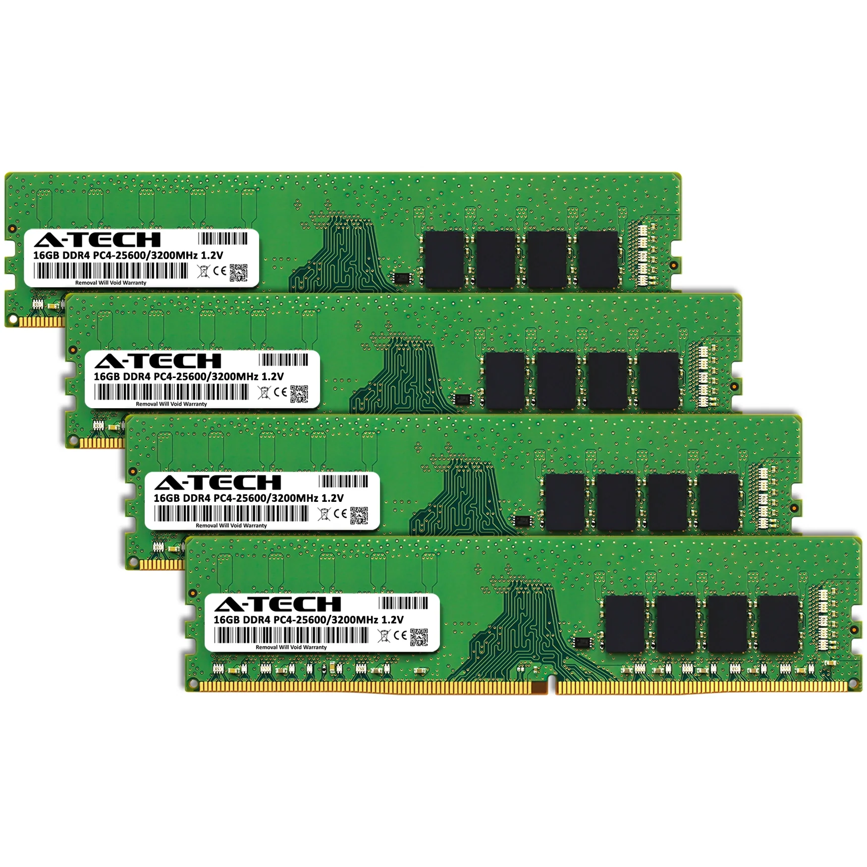 QNAP TS-h2477XU-RP-3700X-32G Memory RAM | 64GB Kit (4x16GB)  DDR4 3200MHz (PC4-25600) Non-ECC DIMM - Image 2