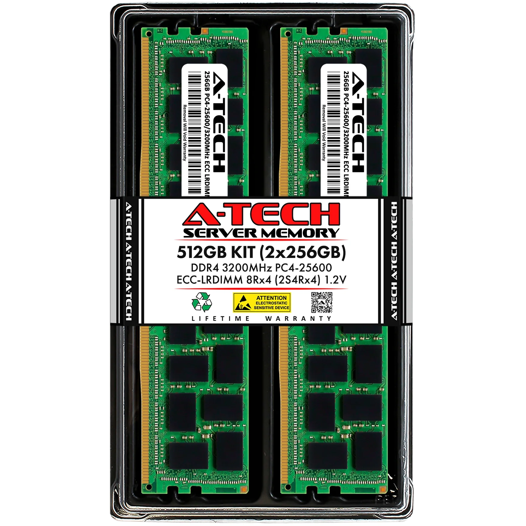 QNAP TS-h2490FU-7302P-256G Memory RAM | 512GB Kit (2x256GB) 2S4rx4 DDR4 3200MHz (PC4-25600) LRDIMM