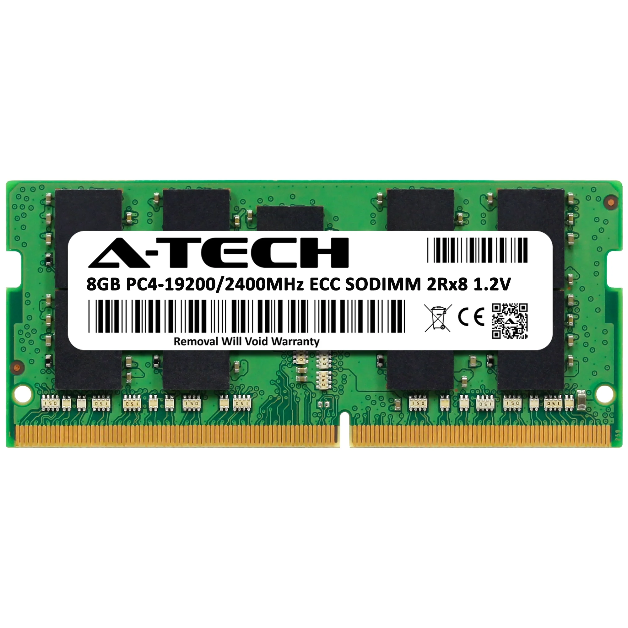 QNAP TS-h973AX-32G Memory RAM | 8GB 2Rx8 DDR4 2400MHz (PC4-19200) ECC SODIMM - Image 2