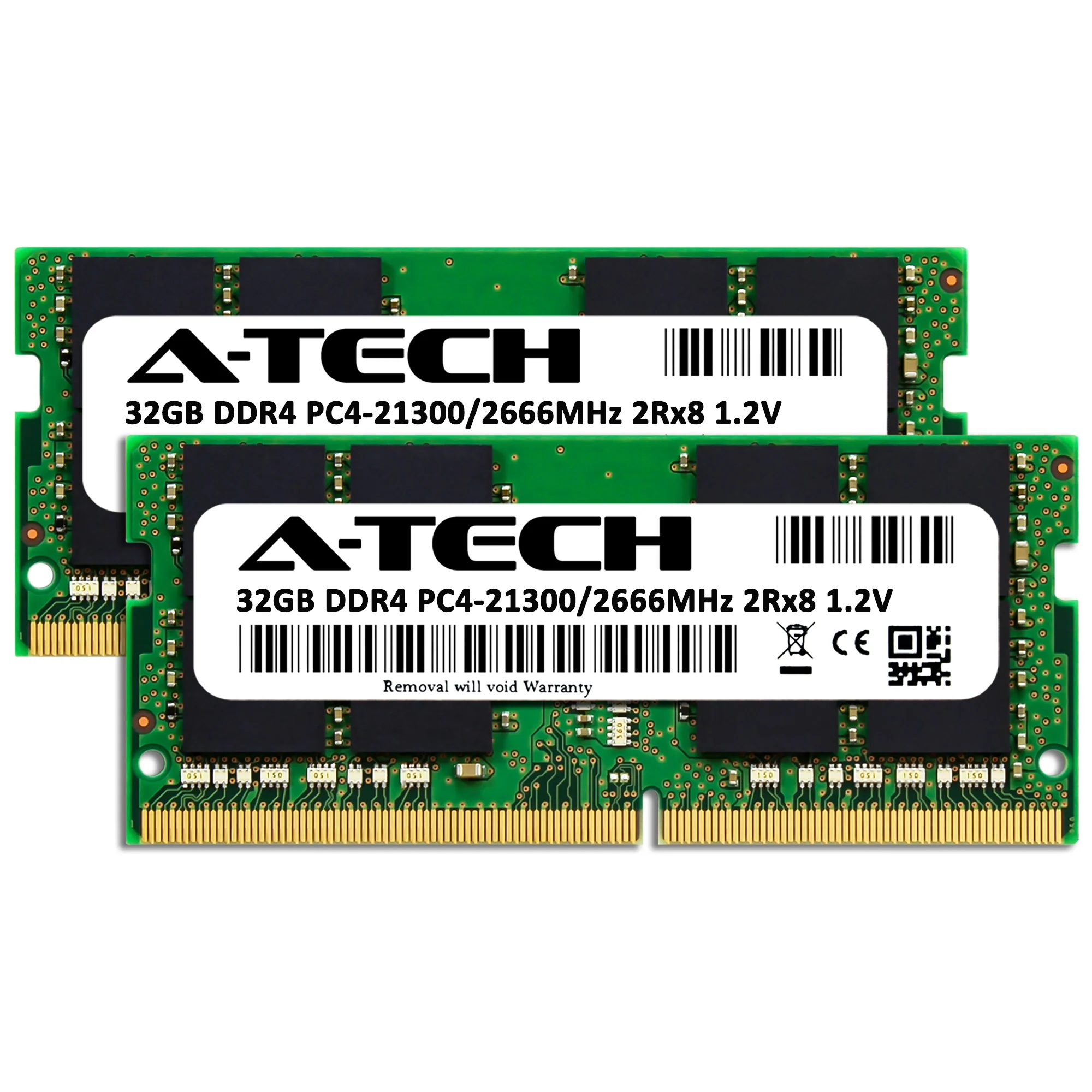 QNAP TVS-472XT-PT-4G Memory RAM | 64GB Kit (2x32GB) 2Rx8 DDR4 2666MHz (PC4-21300) SODIMM - Image 2