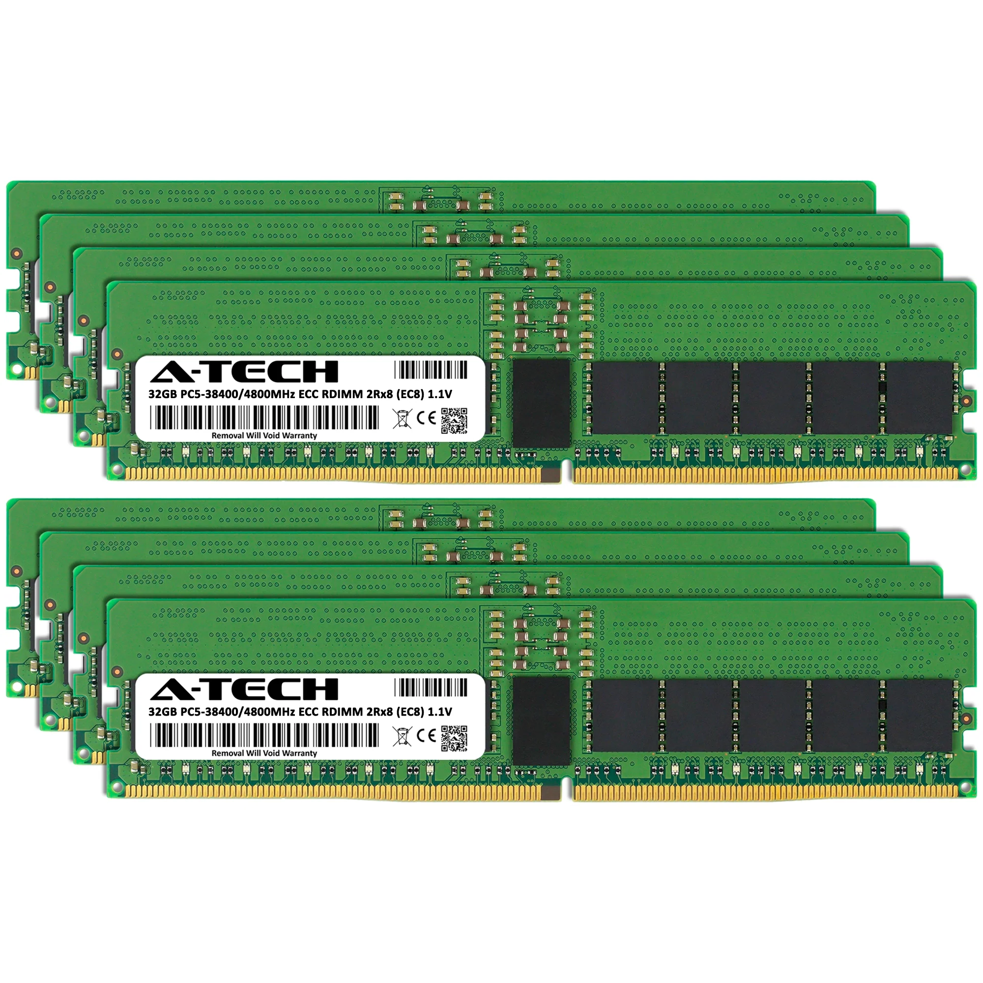 Tyan B7130F65TV10H-2T-G Memory RAM | 256GB Kit (8x32GB) 2Rx8 DDR5 4800MHz (PC5-38400) EC8 RDIMM - Image 2