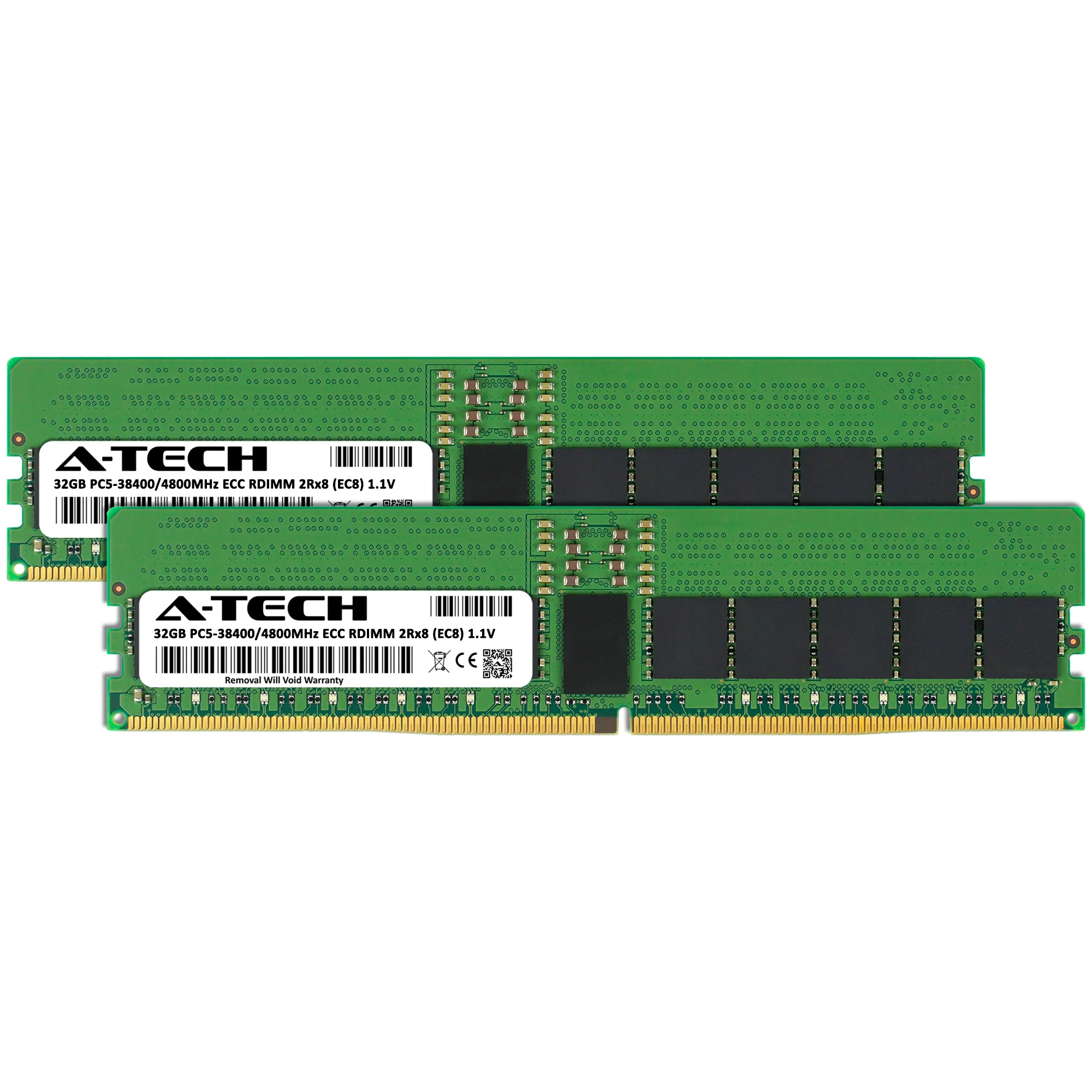Tyan B7132T75AV10E16HR-2T Memory RAM | 64GB Kit (2x32GB) 2Rx8 DDR5 4800MHz (PC5-38400) EC8 RDIMM - Image 2