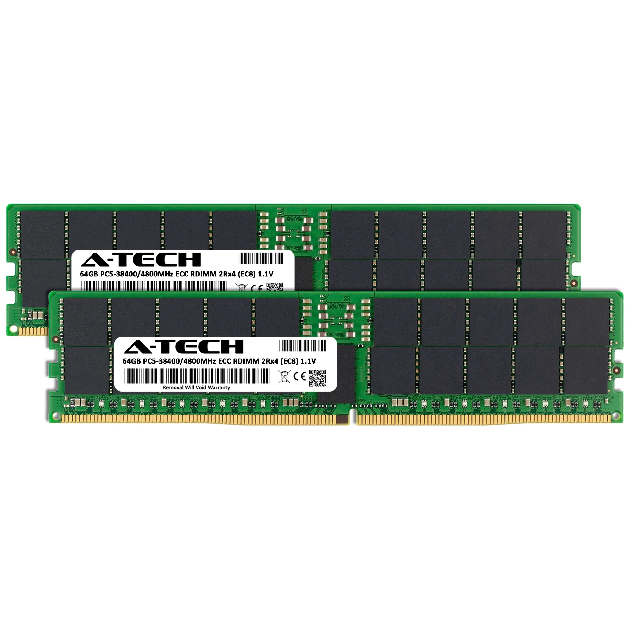 Tyan S5652AGM3NRE-2T Memory RAM | 128GB Kit (2x64GB) 2Rx4 DDR5 4800MHz (PC5-38400) EC8 RDIMM - Image 2